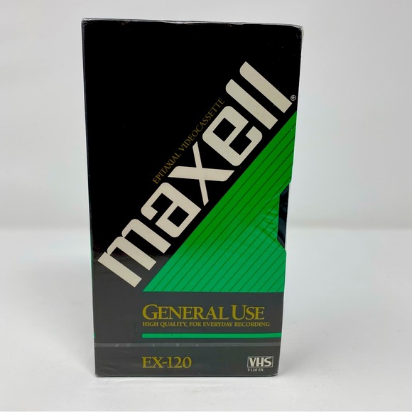 Lot of 2 Brand New VHS Tapes Factory Sealed, Maxell & Sony - Picture 2 of 8